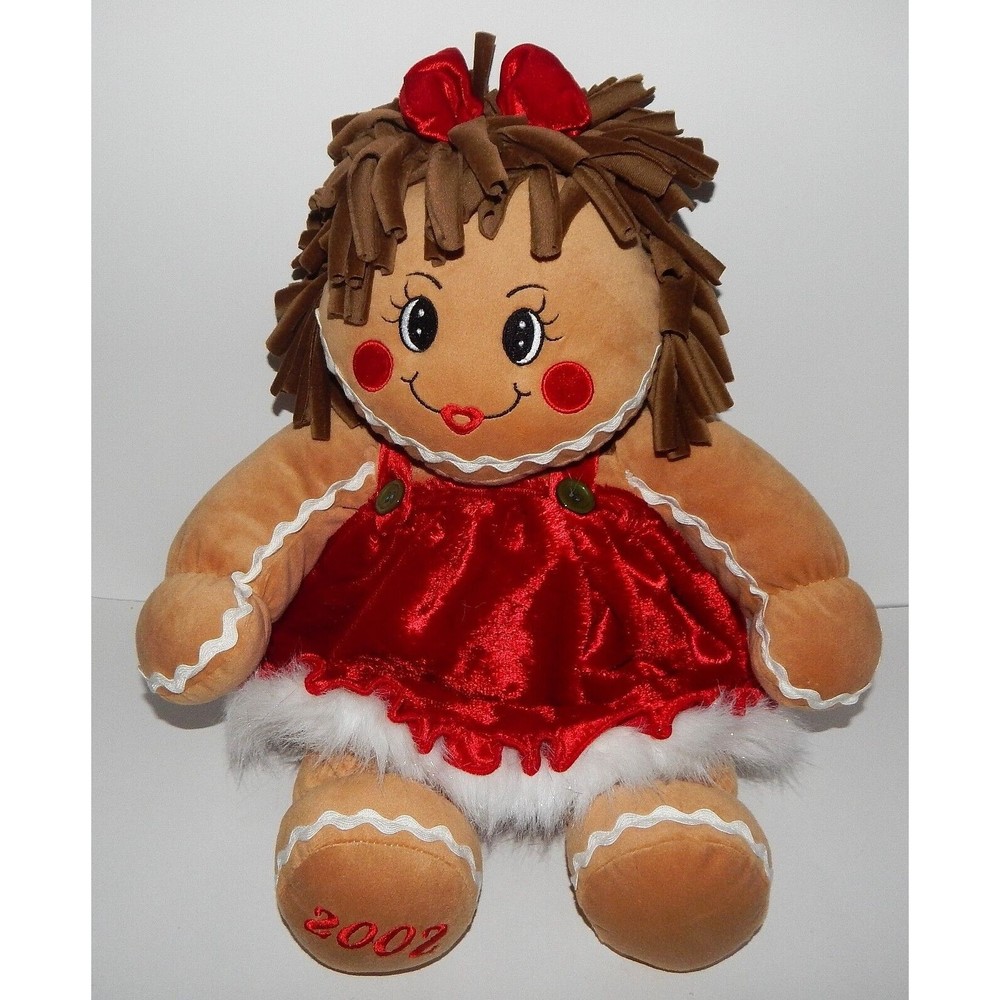 DanDee Collectors Choice Gingerbread Girl Stuffed Plush Holiday 2002 18"